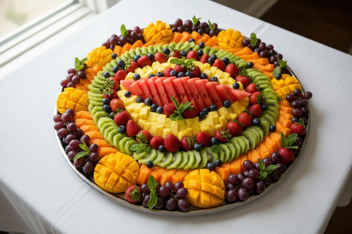 Plateau de fruits frais pour buffet